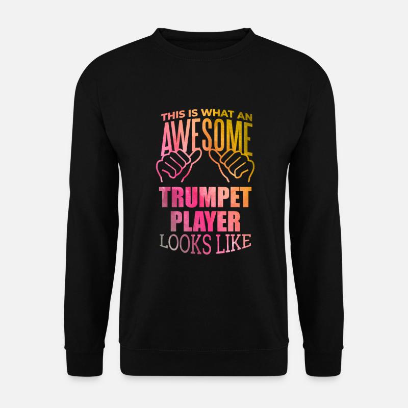 Trompete - Unisex Pullover - Schwarz