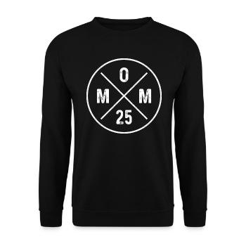 Mom 25 - Baby Gift - Mother's Day - Mom 2025 Gift - Unisex Sweatshirt - black - Front - Alina (178cm) & Michal (187cm)