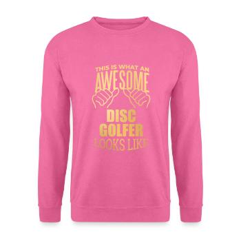 Discgolf - Unisex Pullover - Pink - Vorne
