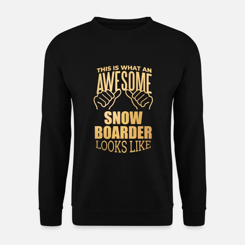 Snowboard - Unisex Pullover - Schwarz