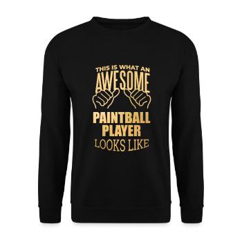 Paintball - Sweat-shirt Unisexe - noir - Devant - Alina (178cm) & Michal (187cm)
