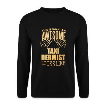 Taxidermy Taxidermy Taxidermy - Unisex Sweatshirt - black - Front - Alina (178cm) & Michal (187cm)