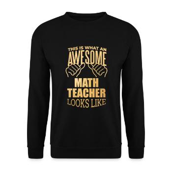 Mathématiques - Sweat-shirt Unisexe - noir - Devant - Alina (178cm) & Michal (187cm)