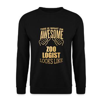 Zoology - Unisex Sweatshirt - black - Front - Alina (178cm) & Michal (187cm)