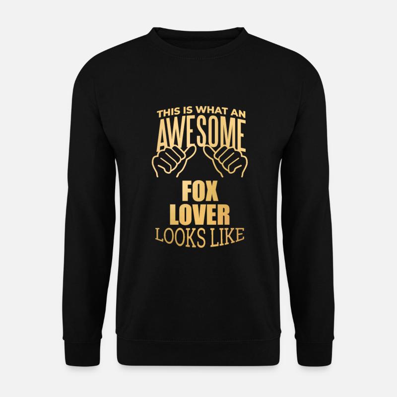 Fox - Unisex Sweatshirt - black