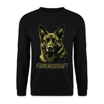 Berger allemand Exécutif Berger allemand - Sweat-shirt Unisexe - noir - Devant - Alina (178cm) & Michal (187cm)