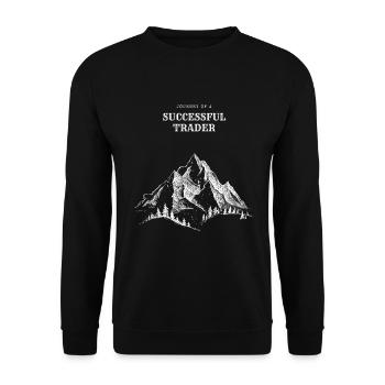 Journey of a Successful Trader - Unisex Pullover - Schwarz - Vorne - Alina (178cm) & Michal (187cm)