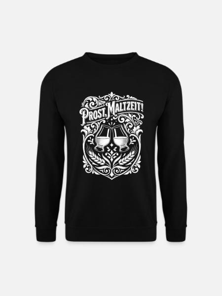 Whisky Wortspiel Maltzeit - Unisex Pullover - Schwarz