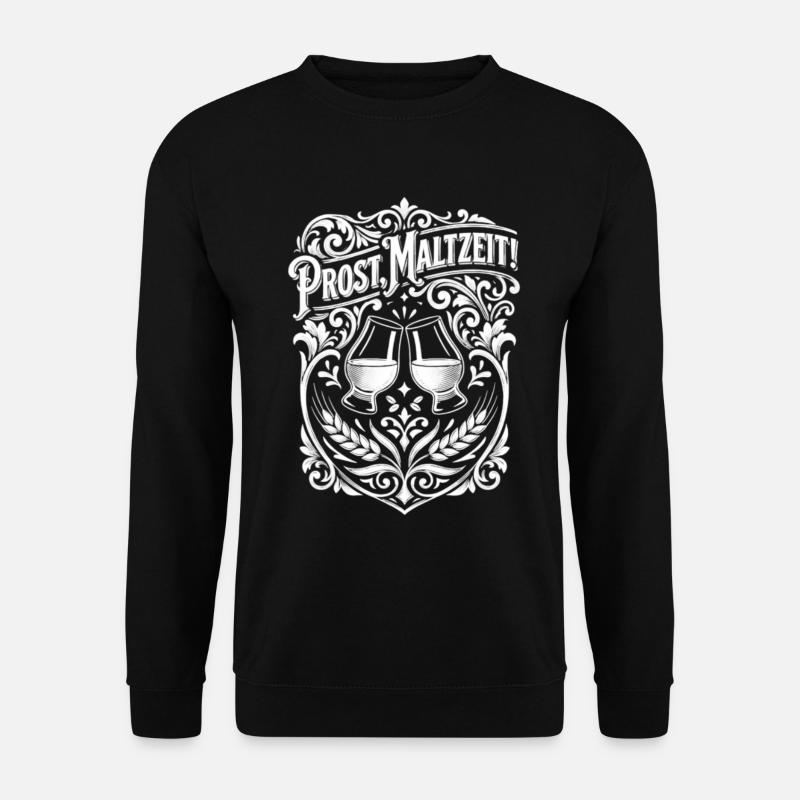 Whisky Wortspiel Maltzeit - Unisex Pullover - Schwarz