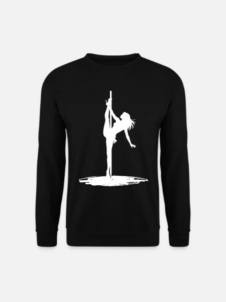Pole Dance Silhouette – Aesthetic Art - Unisex Sweatshirt - black