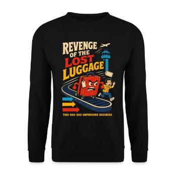 Revenge of the Lost Baggage - Unisex Sweatshirt - black - Front - Alina (178cm) & Michal (187cm)