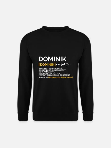 Dominik - Unisex Pullover - Schwarz