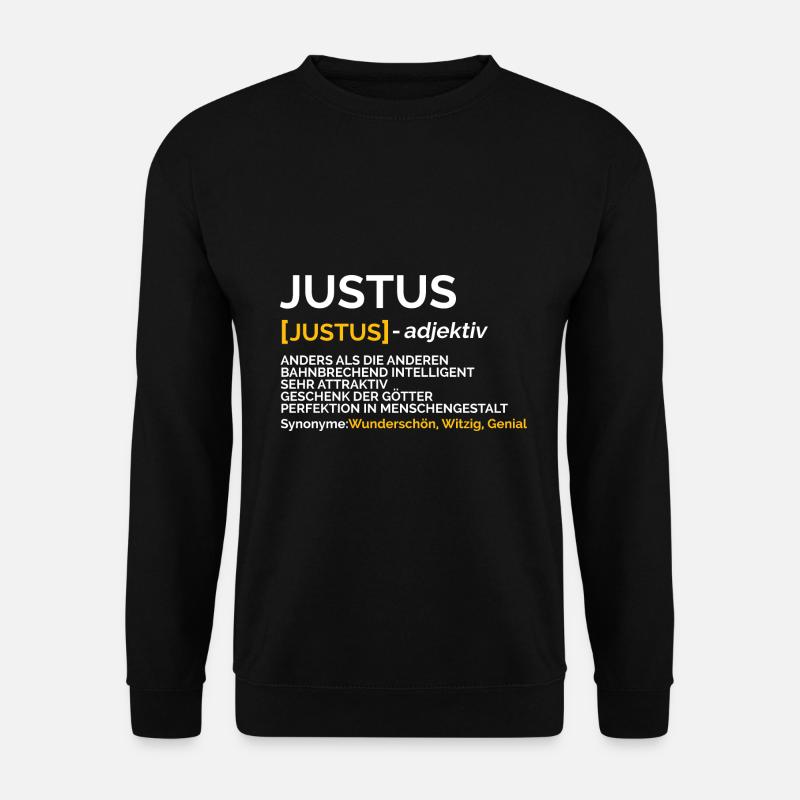 Justus - Unisex Pullover - Schwarz