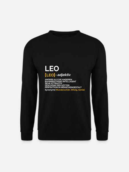 Leo - Unisex Pullover - Schwarz