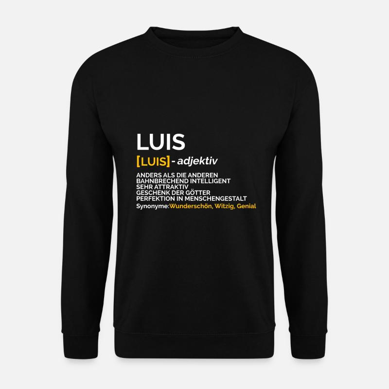 Luis - Unisex Pullover - Schwarz