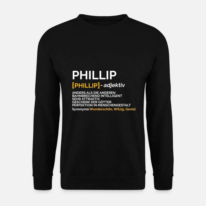 Phillip - Unisex Pullover - Schwarz