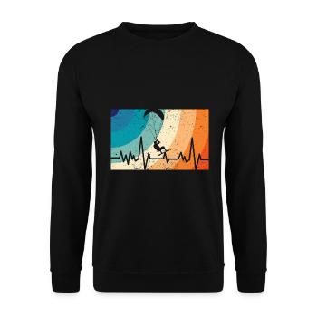 Kitesurfing - Unisex Pullover - Schwarz - Vorne - Alina (178cm) & Michal (187cm)