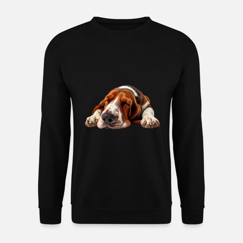 Basset Hound - Unisex Pullover - Schwarz