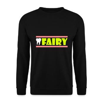 Fée des dents (dent, poutre) - Sweat-shirt Unisexe - noir - Devant - Alina (178cm) & Michal (187cm)