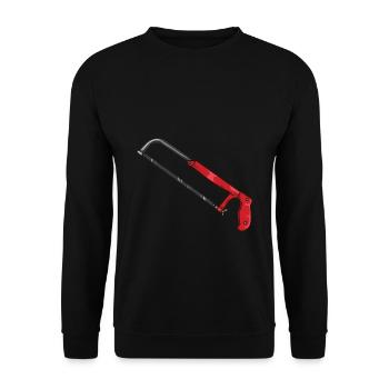 Metal saw - Unisex Sweatshirt - black - Front - Alina (178cm) & Michal (187cm)