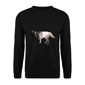 Wolf - Sweat-shirt Unisexe - noir - Devant - Alina (178cm) & Michal (187cm)