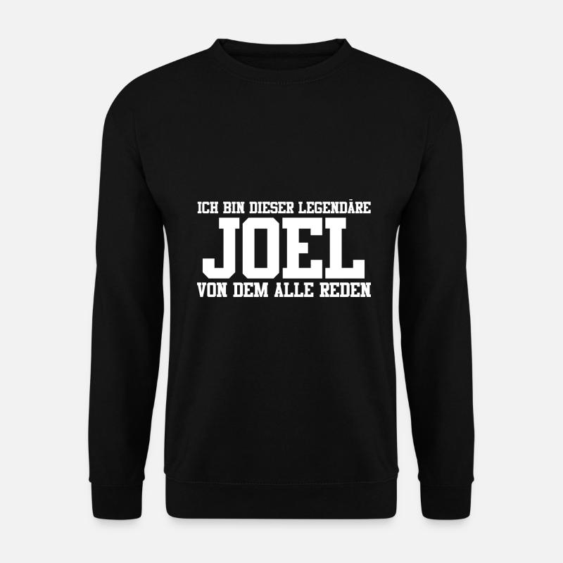 Joel Name Design - Unisex Pullover - Schwarz