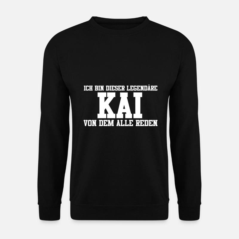 Kai Name Design - Unisex Pullover - Schwarz
