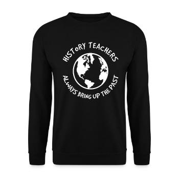 Répétition de professeur d'histoire - Sweat-shirt Unisexe - noir - Devant - Alina (178cm) & Michal (187cm)