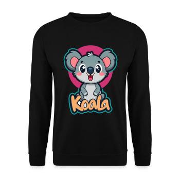Koala-T Entspannte Eleganz für deinen Urlaubs look - Unisex Pullover - Schwarz - Vorne - Alina (178cm) & Michal (187cm)