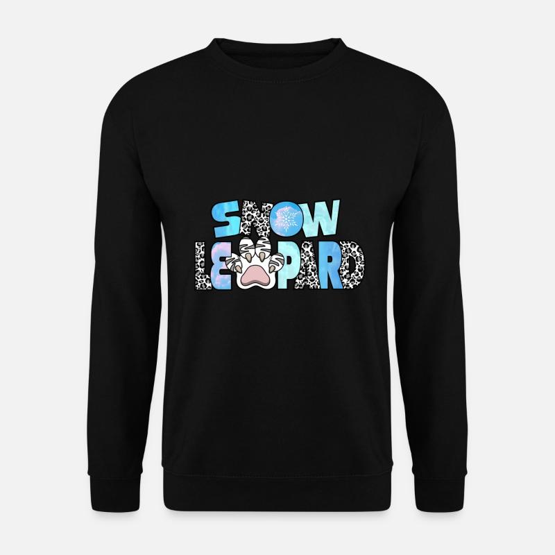 Schneeleopard - Unisex Pullover - Schwarz