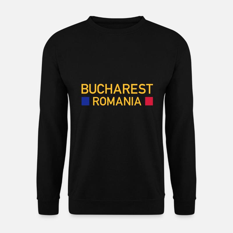 Bucharest, Romania (two squares) - Unisex Sweatshirt - black