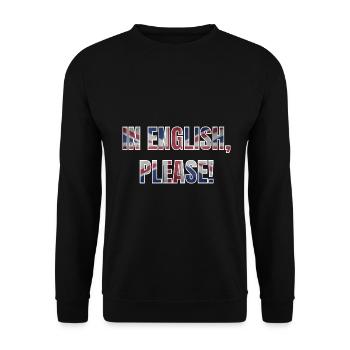 Professeur d'anglais disant cadeau de l'école anglaise - Sweat-shirt Unisexe - noir - Devant - Alina (178cm) & Michal (187cm)