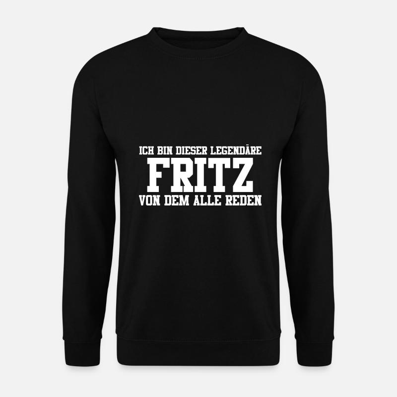 Fritz Name Design - Unisex Pullover - Schwarz