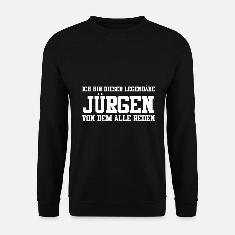 Jürgen Name Design - Unisex Pullover - Schwarz