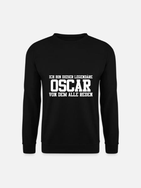 Oscar Name Design - Unisex Pullover - Schwarz