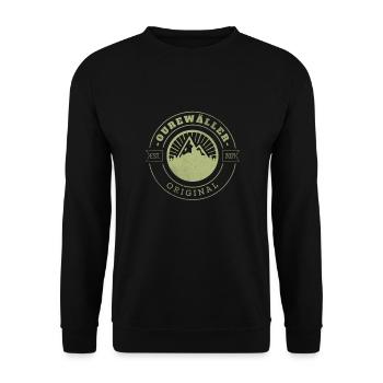 Ourewäller orginal - dialecte hessois - Sweat-shirt Unisexe - noir - Devant - Alina (178cm) & Michal (187cm)