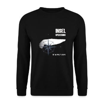 Spiekeroog North Sea Island Coordinates Map Holiday - Unisex Sweatshirt - black - Front - Alina (178cm) & Michal (187cm)