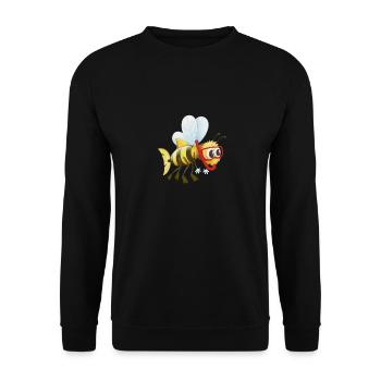 Kalifornischer Hummel Fisch - Unisex Pullover - Schwarz - Vorne - Alina (178cm) & Michal (187cm)