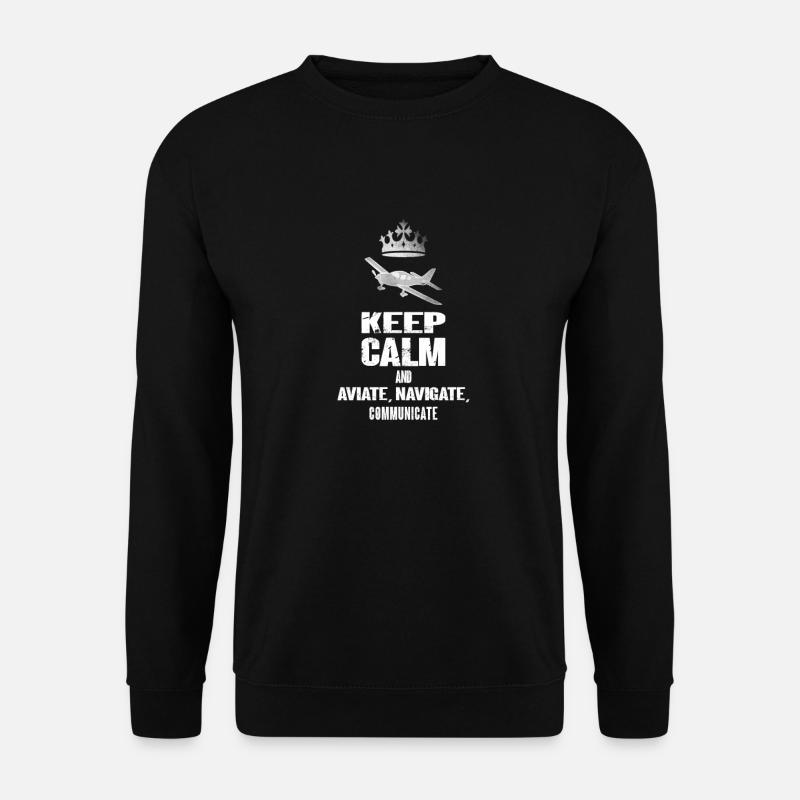 Luftfahrt Flugzeug Piloten - Unisex Pullover - Schwarz