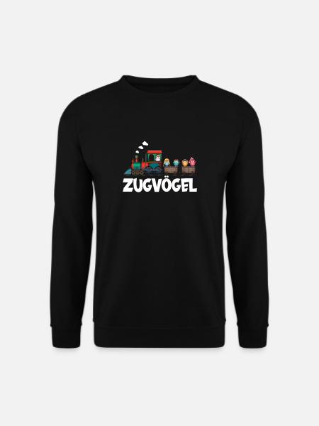 Zugvögel Cartoon Comic nicht nur für Ornithologen - Unisex Pullover - Schwarz