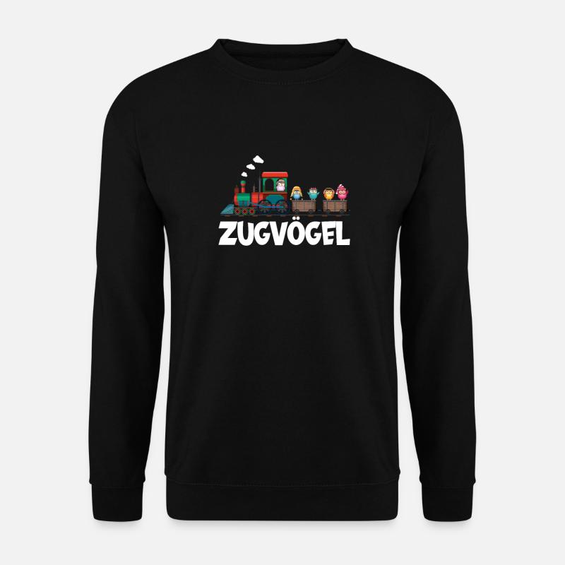 Zugvögel Cartoon Comic nicht nur für Ornithologen - Unisex Pullover - Schwarz