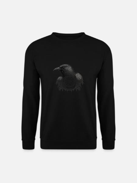 Schwarzer Rabe Steampunk - Unisex Pullover - Schwarz