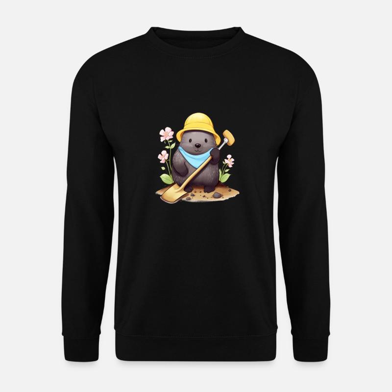 Taupe comique joyeuse - Sweat-shirt Unisexe - noir