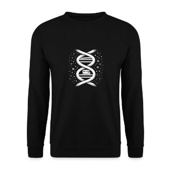 Holiday DNA Camper - Unisex Sweatshirt - black - Front - Alina (178cm) & Michal (187cm)
