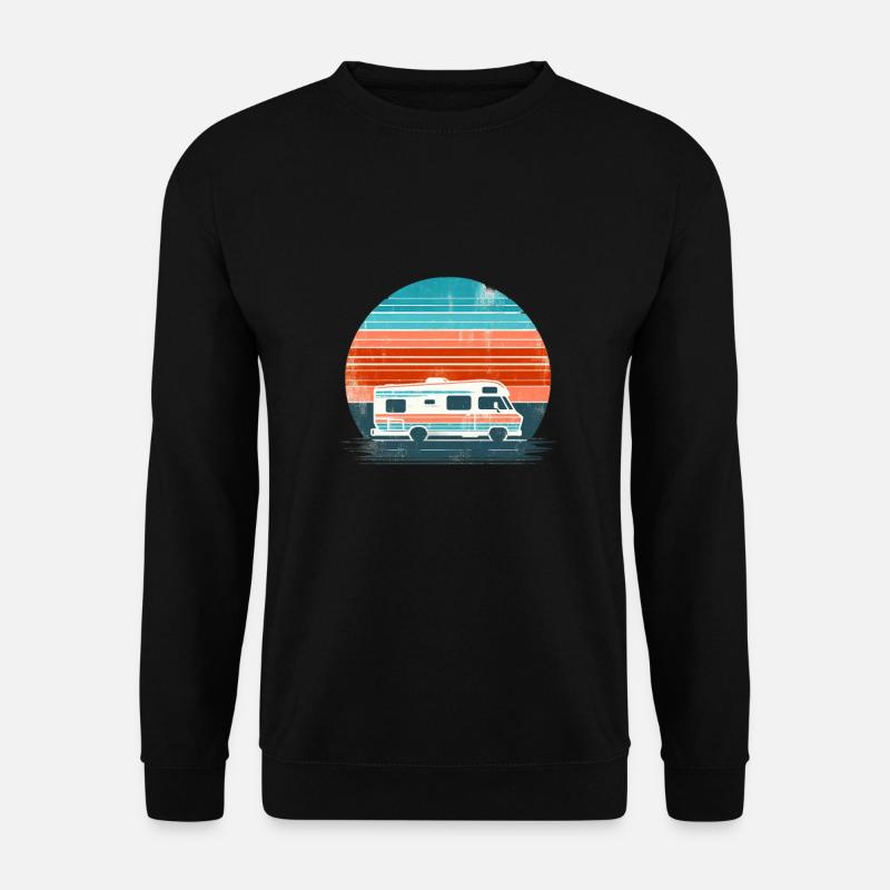 Camping Urlaub Roadtrip - Unisex Pullover - Schwarz