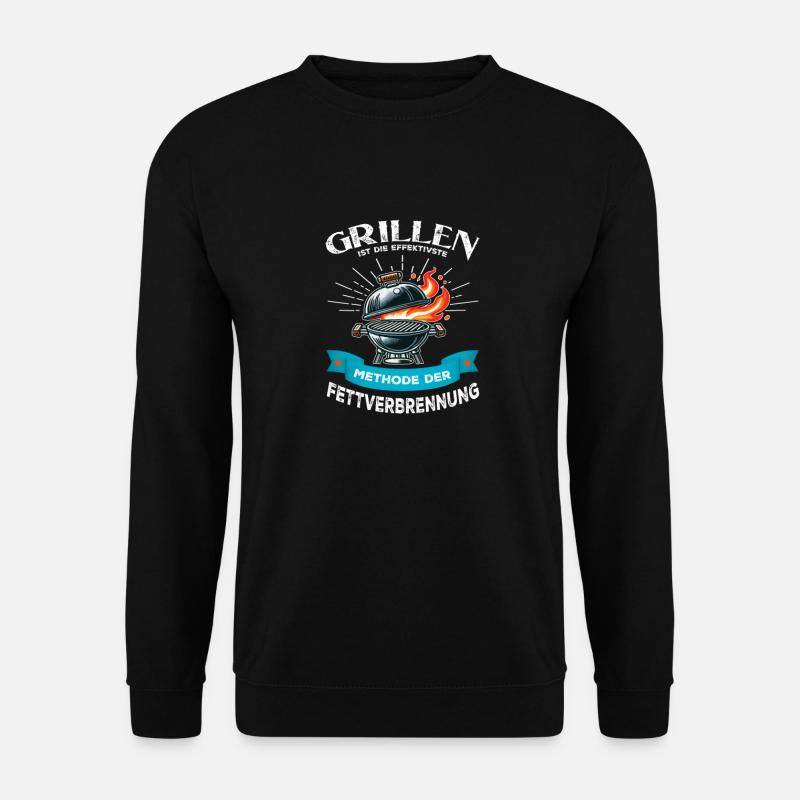 Grilling effective fat burning - Unisex Sweatshirt - black