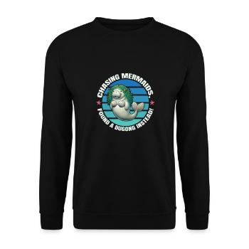 Dugong Manatee Comic as Multiple Virgin - Unisex Sweatshirt - black - Front - Alina (178cm) & Michal (187cm)