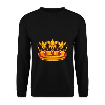 Couronne - Sweat-shirt Unisexe - noir - Devant - Alina (178cm) & Michal (187cm)