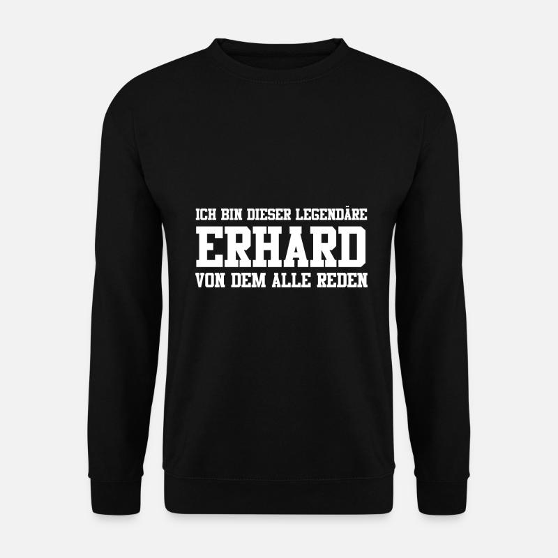 Erhard Name Design - Unisex Pullover - Schwarz