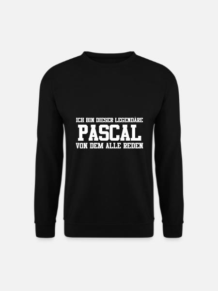 Pascal Name Design - Unisex Pullover - Schwarz